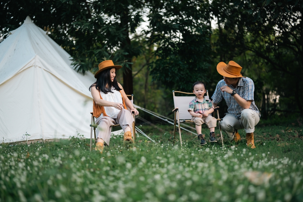 Glamping with family