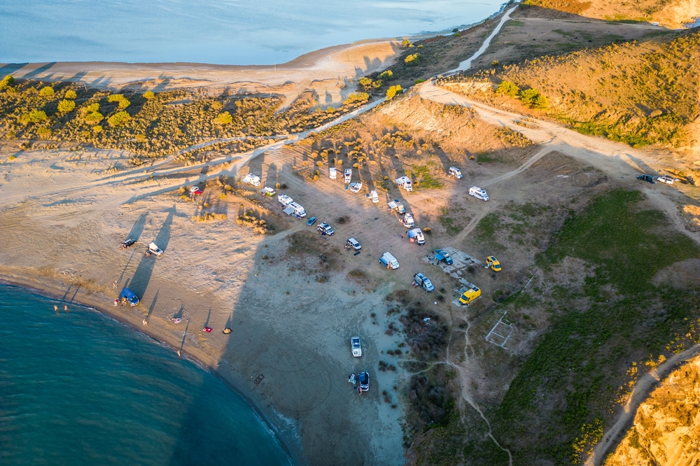 Campersite near the beach