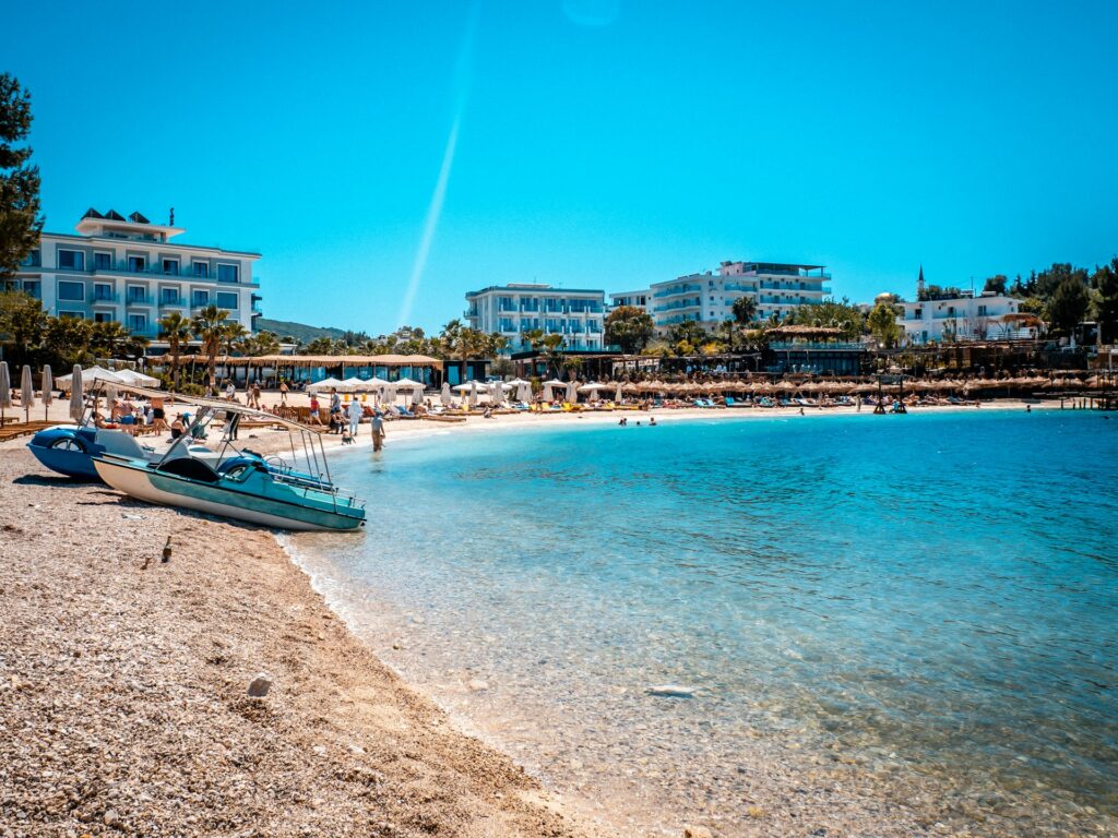 Ksamil hotels at the beach