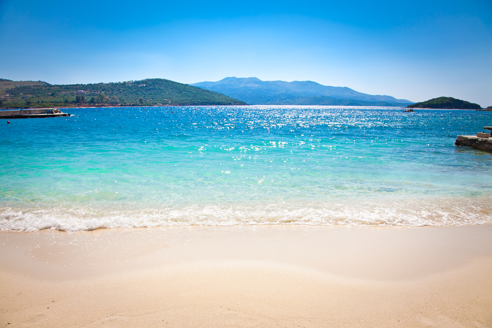 Sandy Ksamil beach
